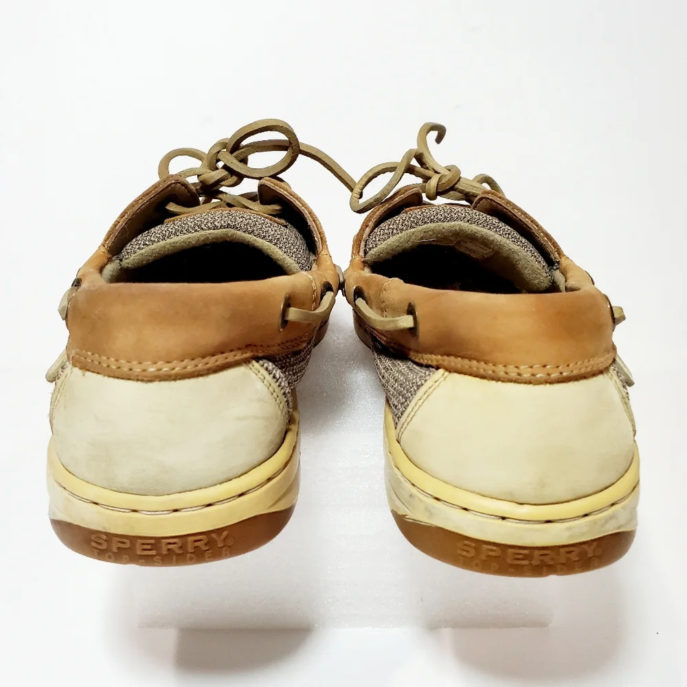 Sperry Top Sider Brown Tan Leather Boat Shoe Men's Size 8.5M 9276619 K-5 CH-196 - Picture 7 of 11